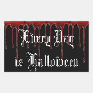 Sticker Rectangulaire Tous les jours c'est Halloween
