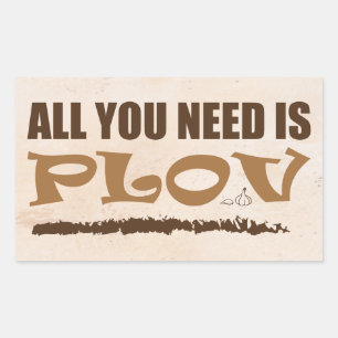 Sticker Rectangulaire Tout ce dont vous avez besoin, c'est Plov ! Ouzbek