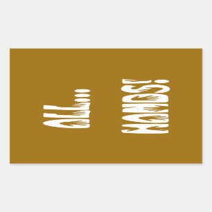 Sticker Rectangulaire Toutes... Mains