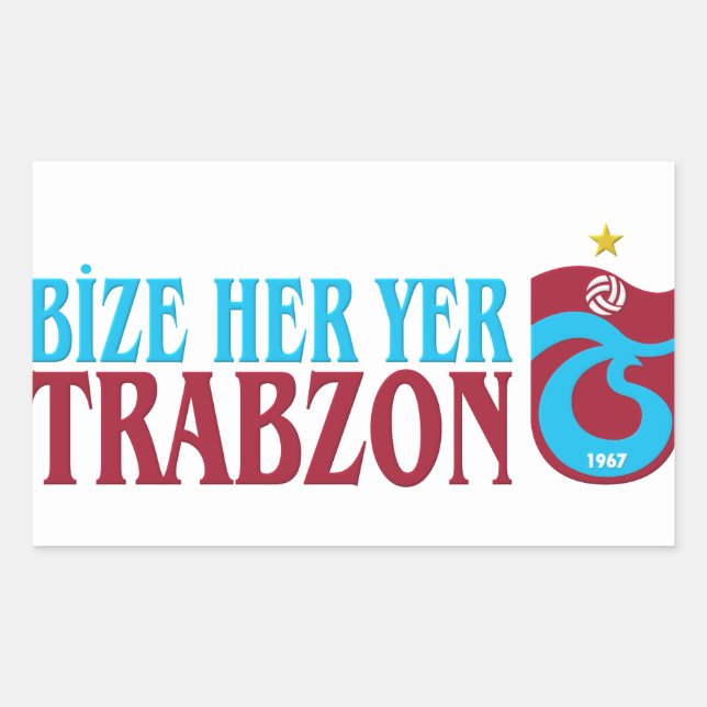 Sticker Rectangulaire Trabzonsport (Devant)