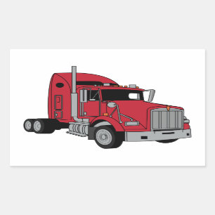 Sticker Rectangulaire Tracteur Kenworth