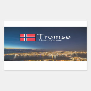 Sticker Rectangulaire Tromso Norvège