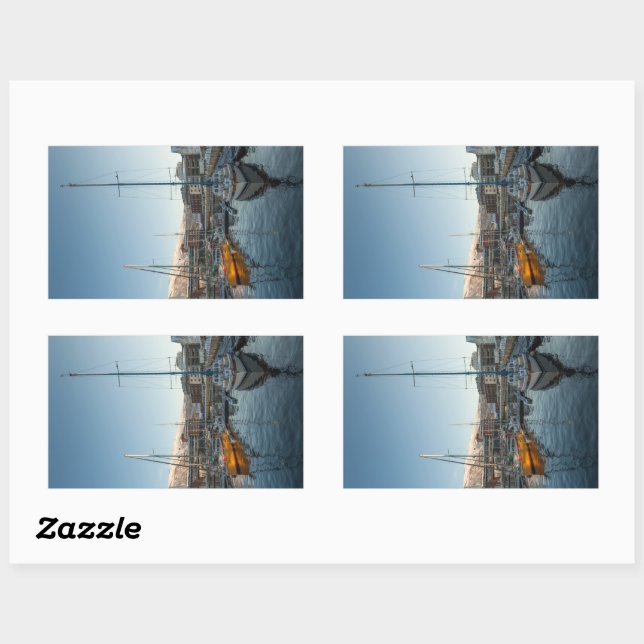 Sticker Rectangulaire Tromso Norvège (Feuille)