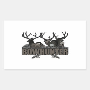 Sticker Rectangulaire Trophée Bucks Bowhunter