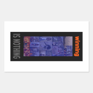 Sticker Rectangulaire Trump gagne (rien n'est fait)