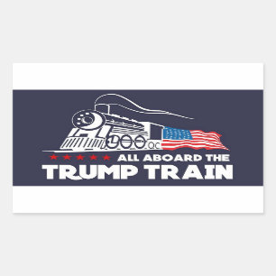 Sticker Rectangulaire Trump train