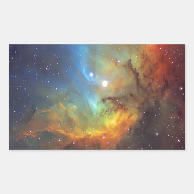 Sticker Rectangulaire Tulip Nebula SH2-101 NASA (Devant)