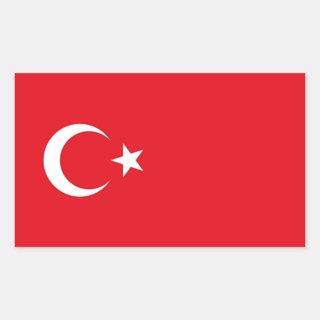STICKER RECTANGULAIRE TURQUIE (Devant)