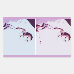 Sticker Rectangulaire Twins Baby Faire-part