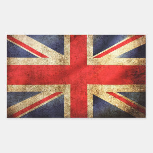 Sticker Rectangulaire Uk sticker/adhésif avec le Drapeau du Royaume-Uni