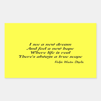 Sticker Rectangulaire Un nouvel espoir