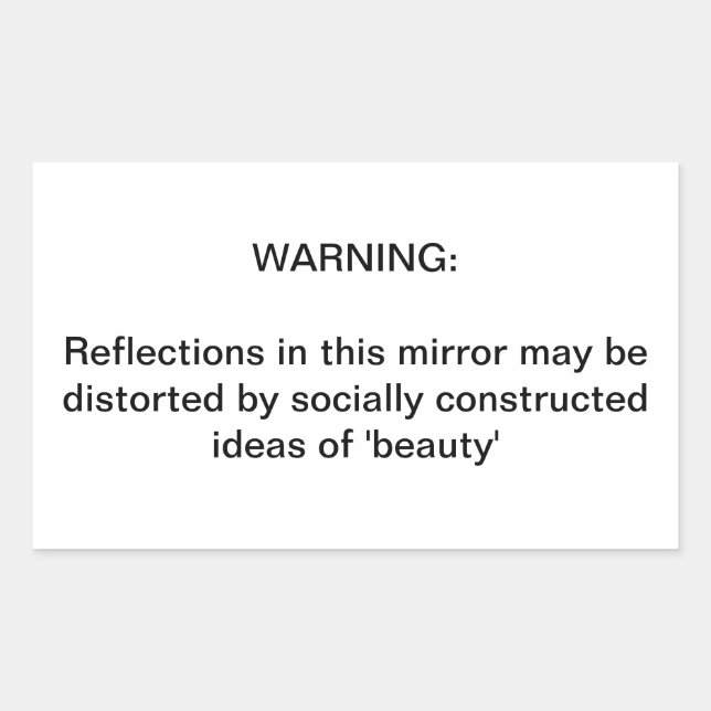 Sticker Rectangulaire Un rappel important (Devant)