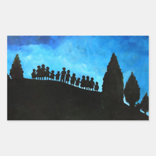 Sticker Rectangulaire Une nouvelle aube émergente 2008