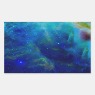 Sticker Rectangulaire Univers cosmique de l'espace de galaxie de