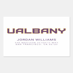 Sticker Rectangulaire Université de Albany Wordmark