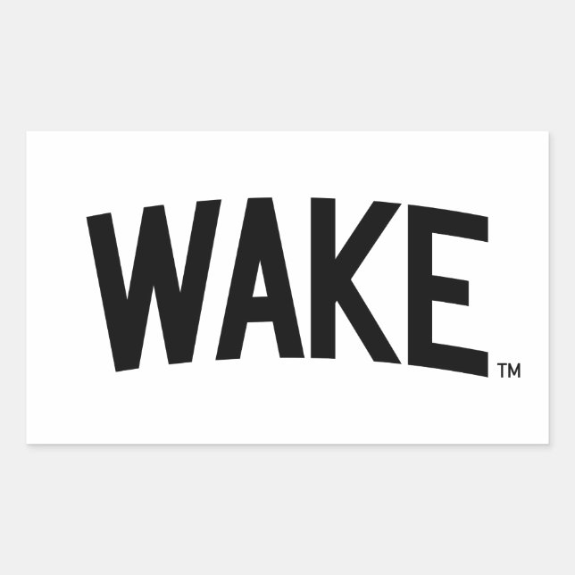 Sticker Rectangulaire Université Wake Forest | Arche de réveil (Devant)