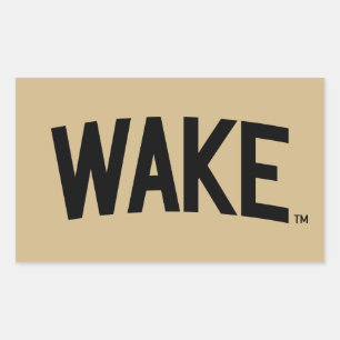 Sticker Rectangulaire Université Wake Forest Arche de réveil