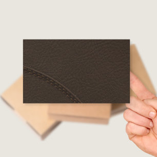 Sticker Rectangulaire Upholstère en cuir Brown Faux