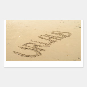 Sticker Rectangulaire Urlaub - plage vide des vacances