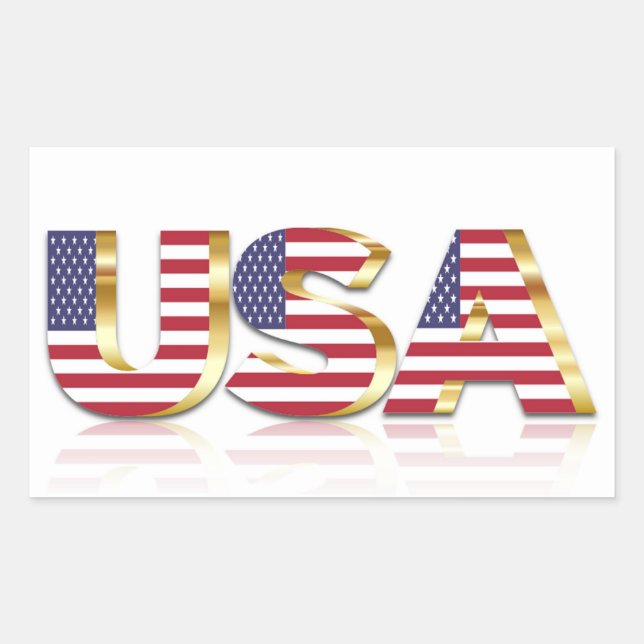 STICKER RECTANGULAIRE USA (Devant)