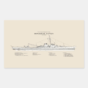 Sticker Rectangulaire USCG Roger B. Taney whec-37 - SBD