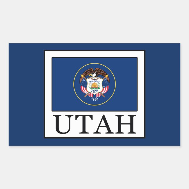 Sticker Rectangulaire Utah (Devant)