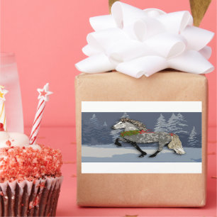 Sticker Rectangulaire Vacances à cheval islandais Astrid