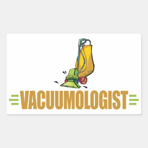 Sticker Rectangulaire Vacuumage amusant