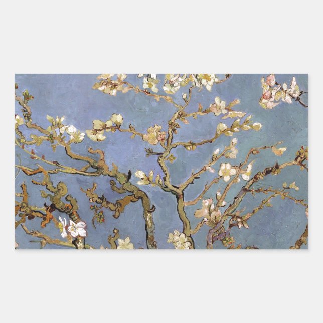 Sticker Rectangulaire Van Gogh Almond Blossom (Devant)
