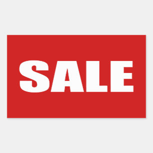 STICKER RECTANGULAIRE VENTE