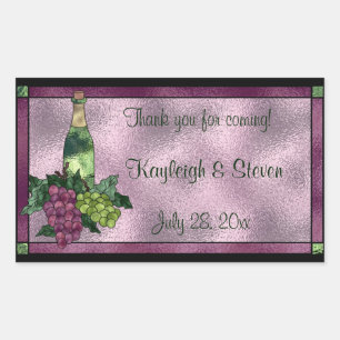 Sticker Rectangulaire Verre souillé personnalisé