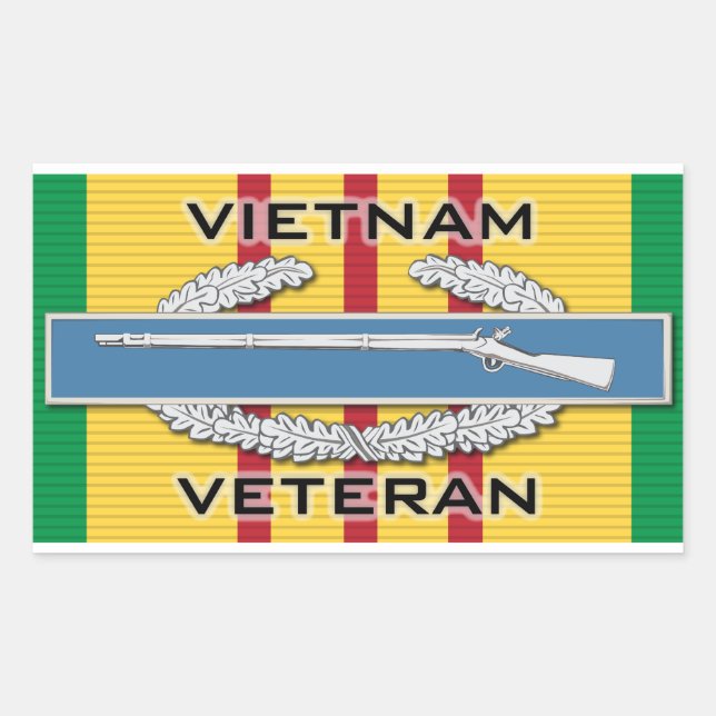 Sticker Rectangulaire Vétérinaire de la CIB Vietnam (Devant)