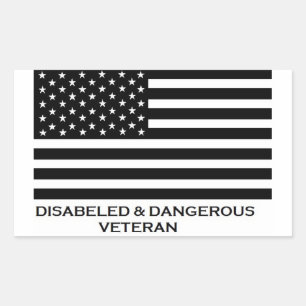 Sticker Rectangulaire Vétérinaire invalide et dangereux