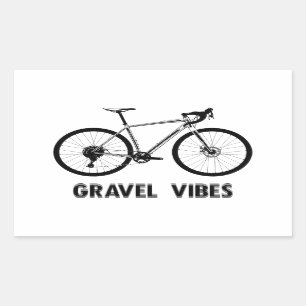 Sticker Rectangulaire Vibes de gravier Cyclisme