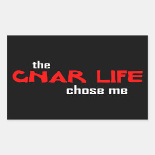 Sticker Rectangulaire Vie Gnar