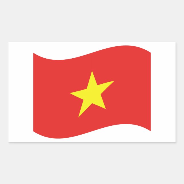 Sticker Rectangulaire Viêt Nam (Devant)