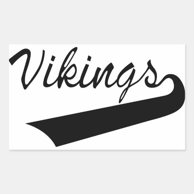 Sticker Rectangulaire Vikings (Devant)