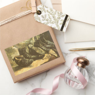 Sticker Rectangulaire Vincent van Gogh - La vie morte Trois paires de ch