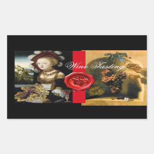STICKER RECTANGULAIRE VINEYARD VIN ANTIQUE GRÂCE AU VINEYARD SAVOIR-FAIR
