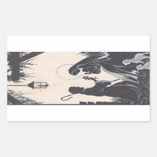 Sticker Rectangulaire Vintage bébé Jésus né