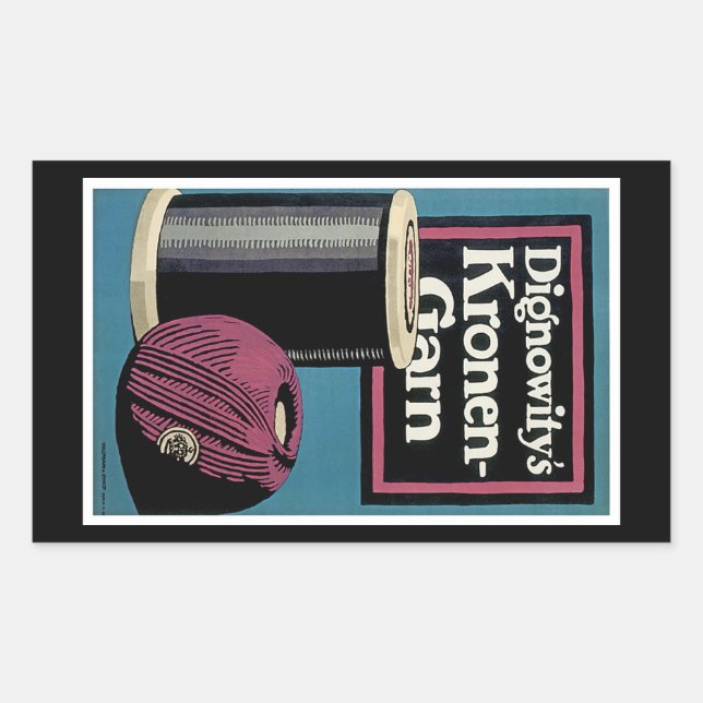 Sticker Rectangulaire Vintage Kronengard (Devant)