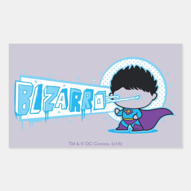 Sticker Rectangulaire Vision arctique de Chibi Bizarro (Devant)