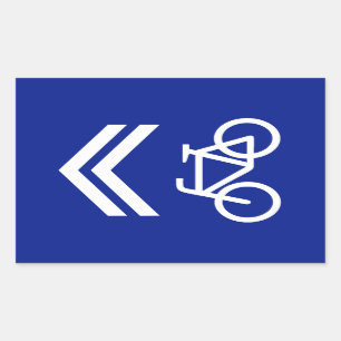 Sticker Rectangulaire Voie cyclable