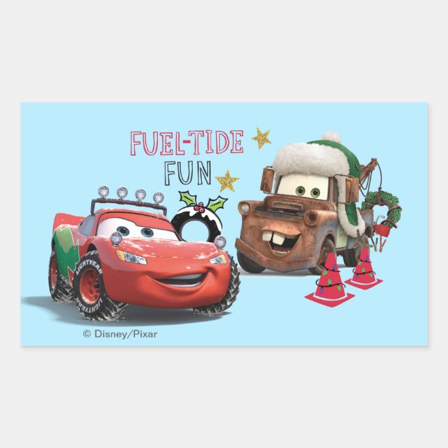 Sticker Rectangulaire Voitures| Plaisir à carburant (Devant)