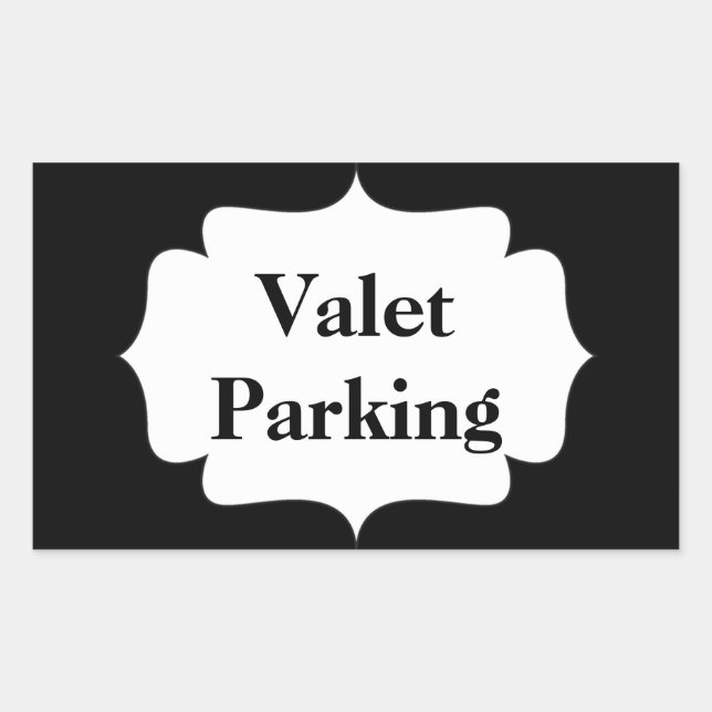 Sticker Rectangulaire Voiturier (Devant)