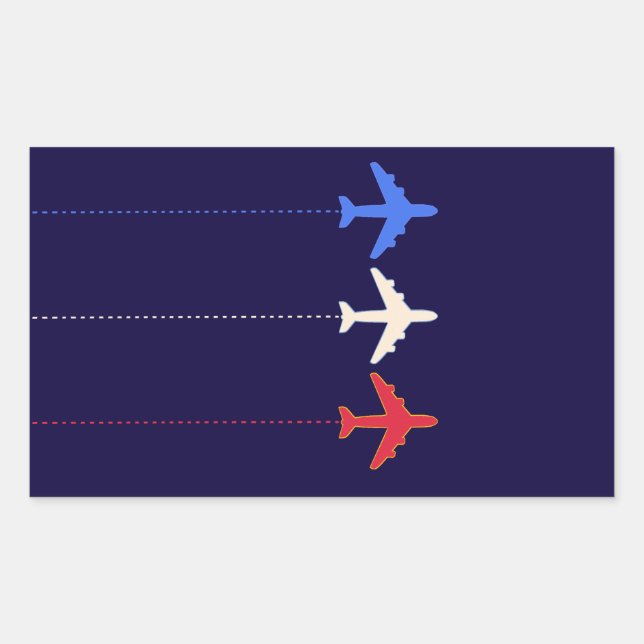 Sticker Rectangulaire vol (Devant)