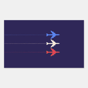 Sticker Rectangulaire vol