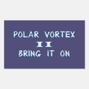 Sticker Rectangulaire Vortex Polaire II