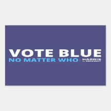 vote bleu peu importe qui, harris pour le présiden