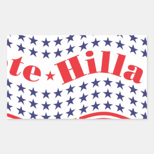 Sticker Rectangulaire vote pour hillary